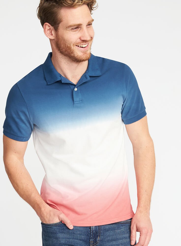 Renkli Polo Yaka Erkek Tişört